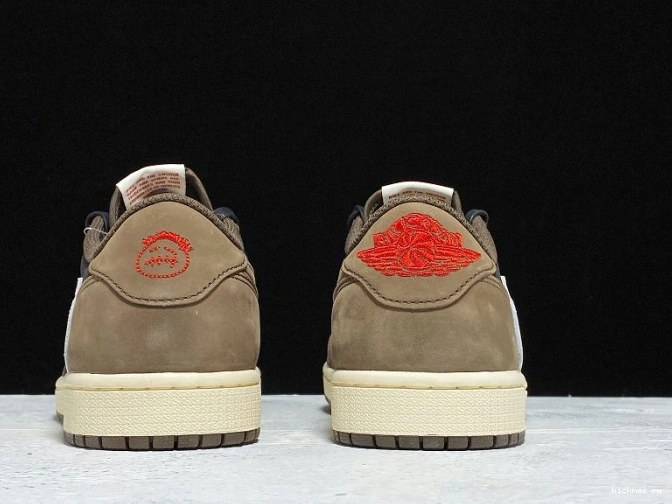 Rep Travis x 1 Mocha Air Scott CQ4277-001 OG Dark Jordan Low SP 0725